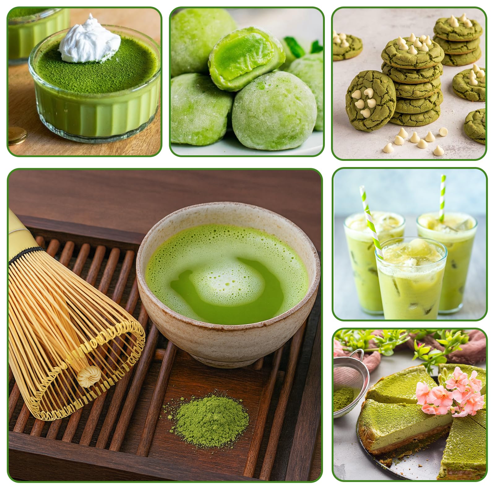 Alyvisun Chasen Bambú Matcha con 76 Picos, Batidor Matcha Hecho a Mano, Tradicional Batidora te Matcha para una Experiencia de Matcha Suave y Espumosa, Perfecto para la Ceremonia del Té