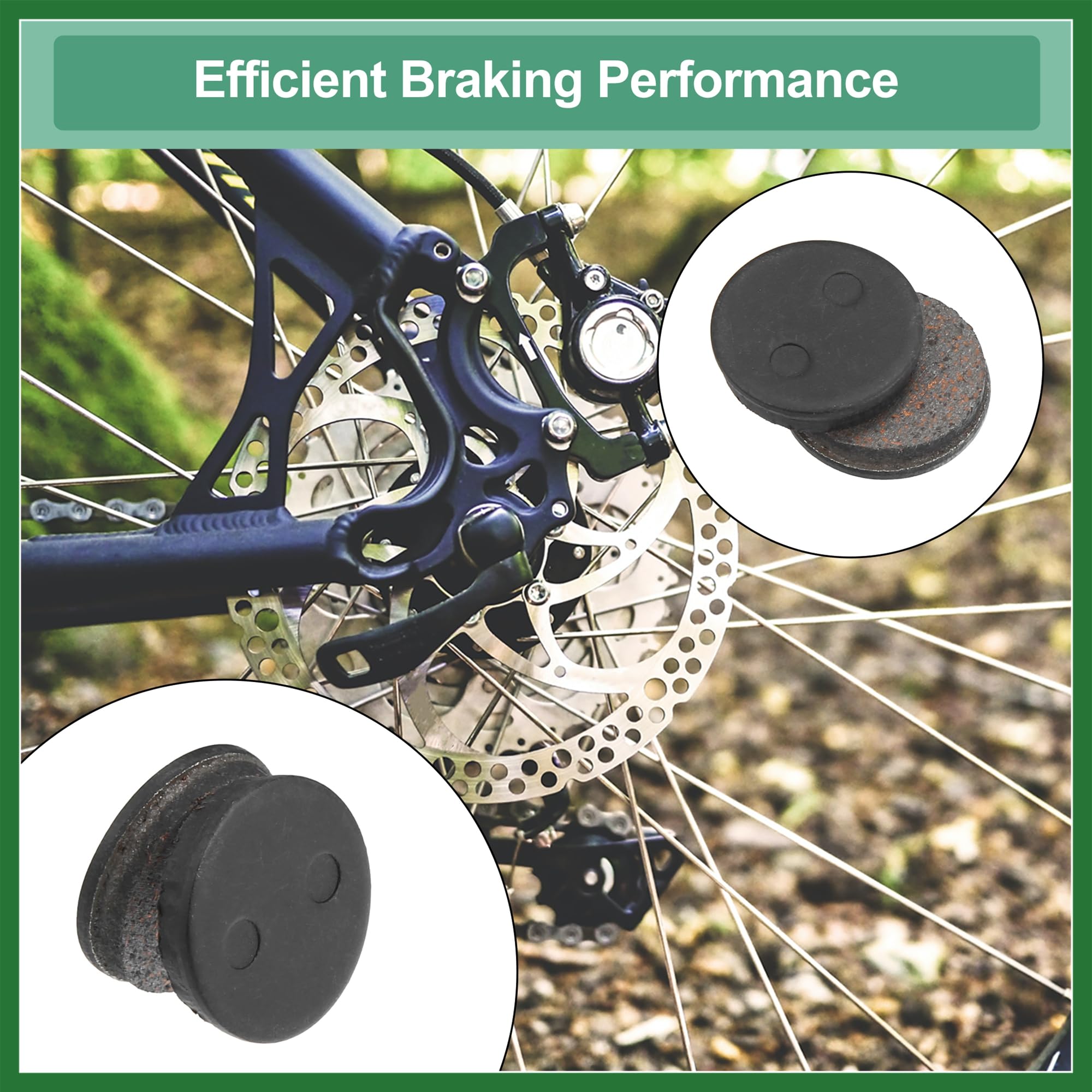 Motoforti 4 Pair Semi Metal Disc Bike Brake Pads Replacement for Bicycle Bike Long-lasting - Image 4