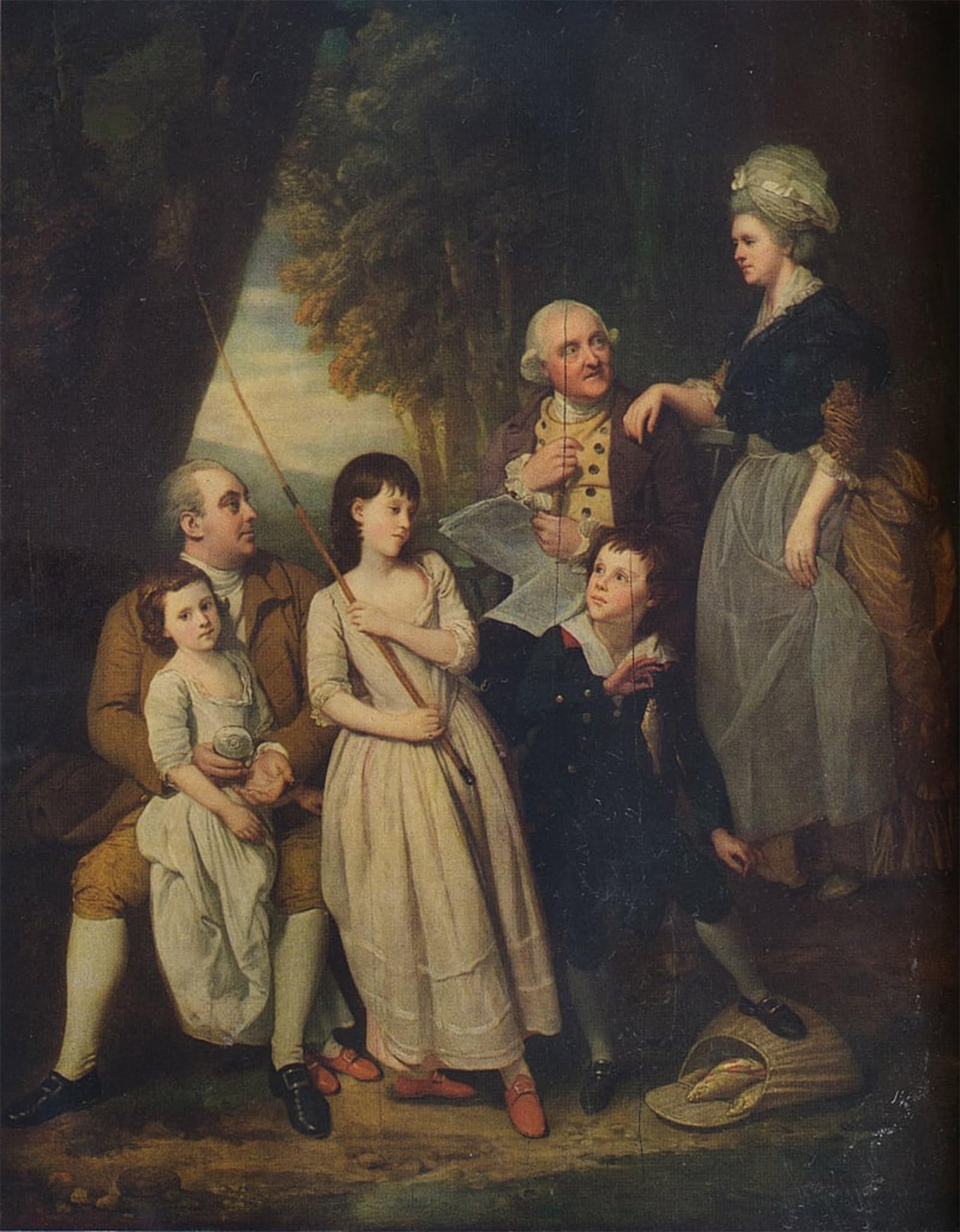 POSTERIIk Famous Modern Artwork Art Mural Mr Mrs Burke of Carshalton by Johan Zoffany Oil Paintings Pictures for Home Decor 60x90cm