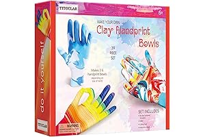 Fun Clay Handprint Kit for Kids Age 4-12, Arts and Crafts for Girls