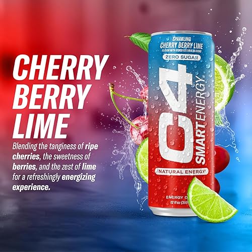 Miniatura 39 de C4 Energy & Smart Energy Drinks - Paquete variado de bebidas energéticas, sin azúcar, sin colores ni tintes artificiales, cero calorías, sustituto