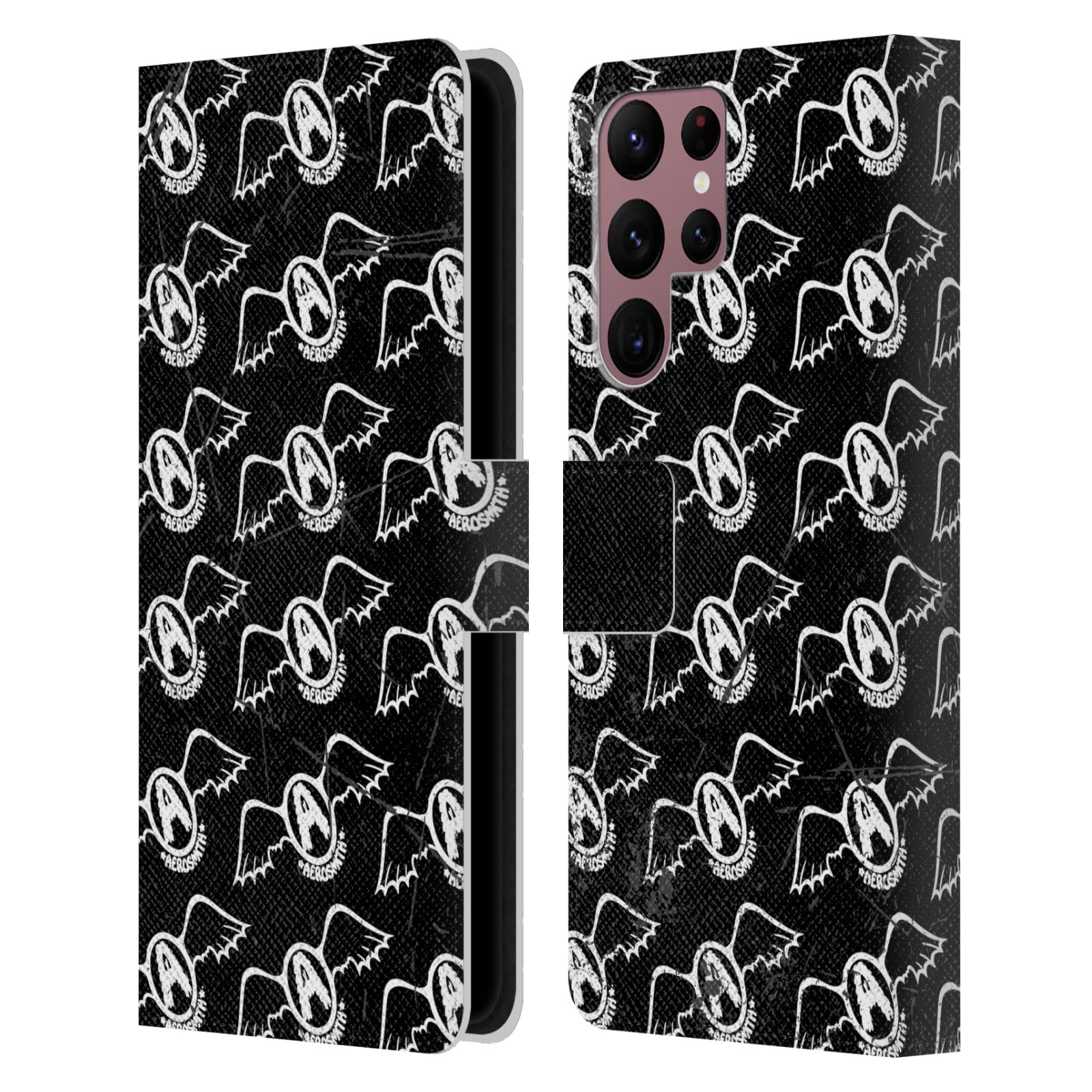 Carcasa de cuero Aerosmith Samsung Galaxy S22 Ultra 5G con acabado texturizado 7