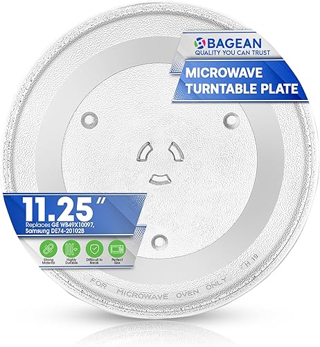 Reemplazo de placa de microondas para GE WB49X10097 11.25 "Samsung DE74-20102B bandeja giratoria de vidrio para microondas 11 14" pulgadas