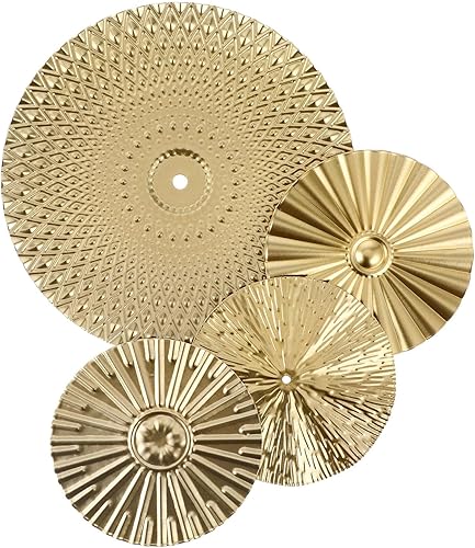 Garneck 4 piezas de decoración de pared de hierro forjado, decoración de boda dorada, decoración vintage para el hogar, letreros de metal,