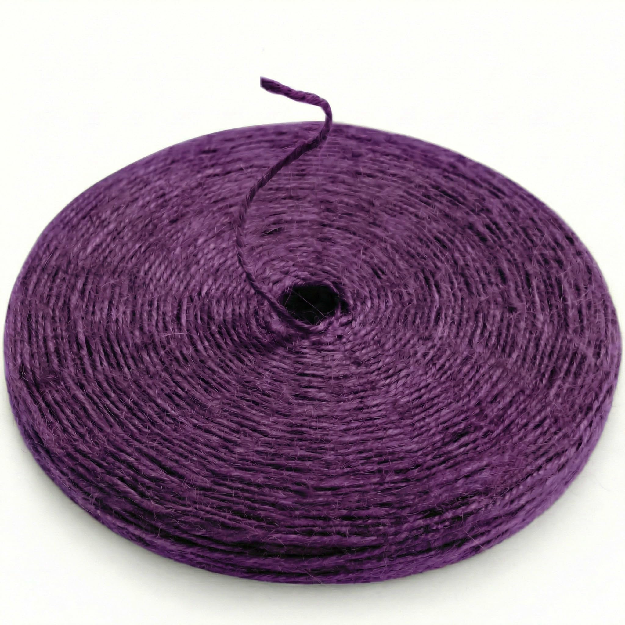 SMART&amp;CASUAL 2mm Natural Jute Twine String Thin for Craft Plant Garden Gift Wrapping Christmas Handmade Art Decoration Packing String Home Art Decoration (Purple) (328 Ft (100M))