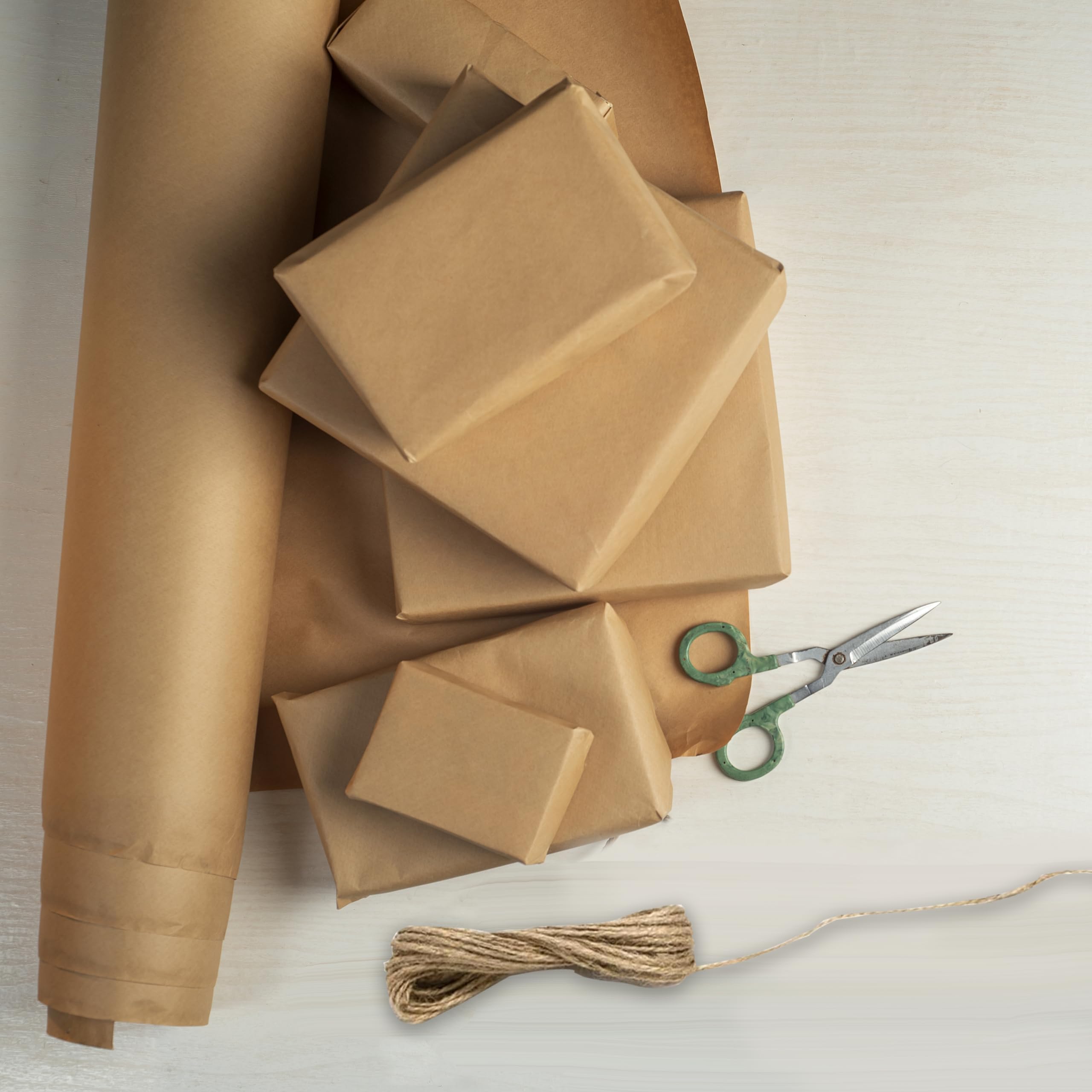 Aviditi Rotolo Carta Kraft 100% Riciclata - 38 Cm X 274 Metri, 40# - Per Imballaggi, Spedizioni E Pacchi - 3
