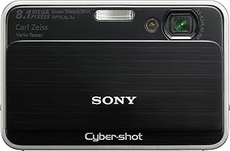 Sony Cybershot DSC-T2 8MP Digital Camera with 3x Optical Zoom (Black)