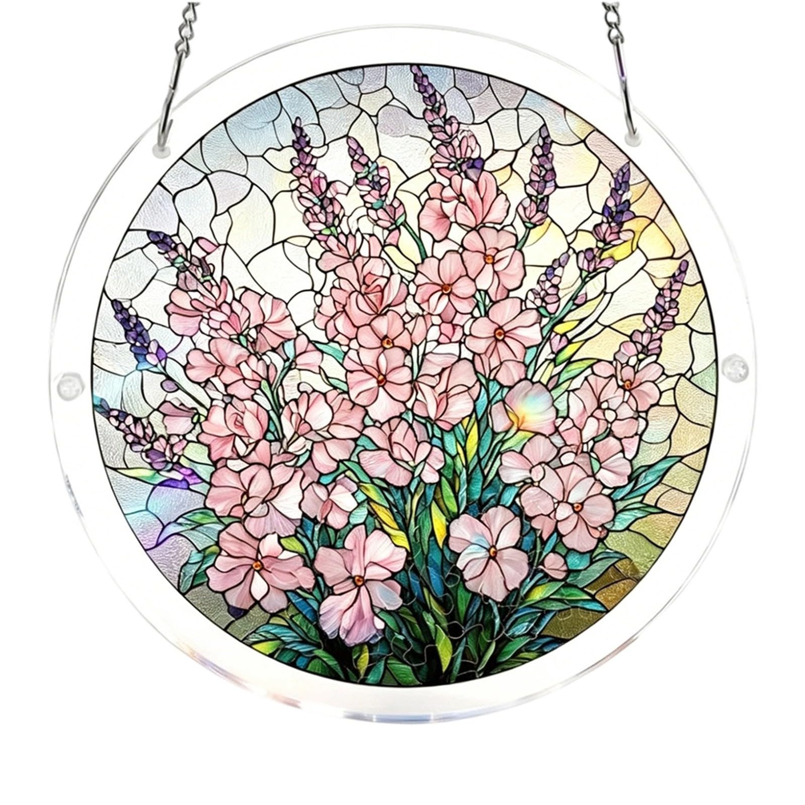 Acrylic Jigsaw Puzzle Suncatcher,Acrylic Puzzle Suncatcher,for Doors Garden and Window Hanging&Birthday Mom Women Adults Gift-19 CM,A — view 49