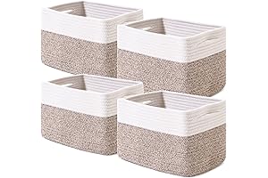 IKEA Branas Storage Baskets for Shelves - Woven, Cube Compatible, Cotton Rope