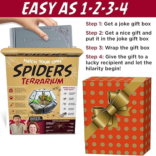 Miniatura 2 de Caja de regalo de broma escotilla tu propio terrario de araña, regalo perfecto de broma y divertida idea de elefante blanco
