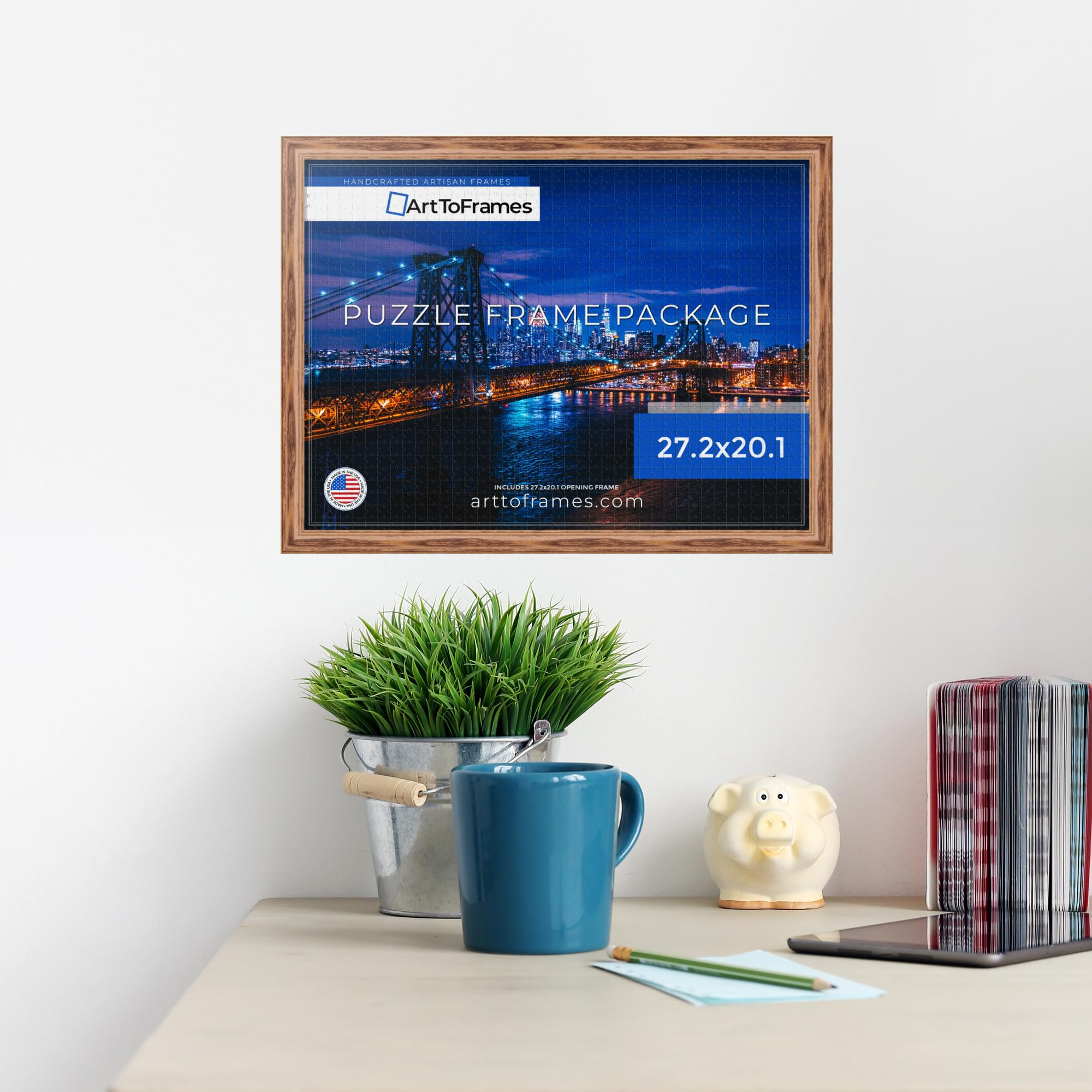 Amazon.com - ArtToFrames 27.2x20.1 INCH / 69x51 CM Brown Frame for