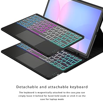 Androidタブレットアクセサリー Galaxy Tab S10 FE+ Book Cover Keyboard Amazon.com: SAMSUNG Galaxy Book Cover Keyboard Slim (with Ai