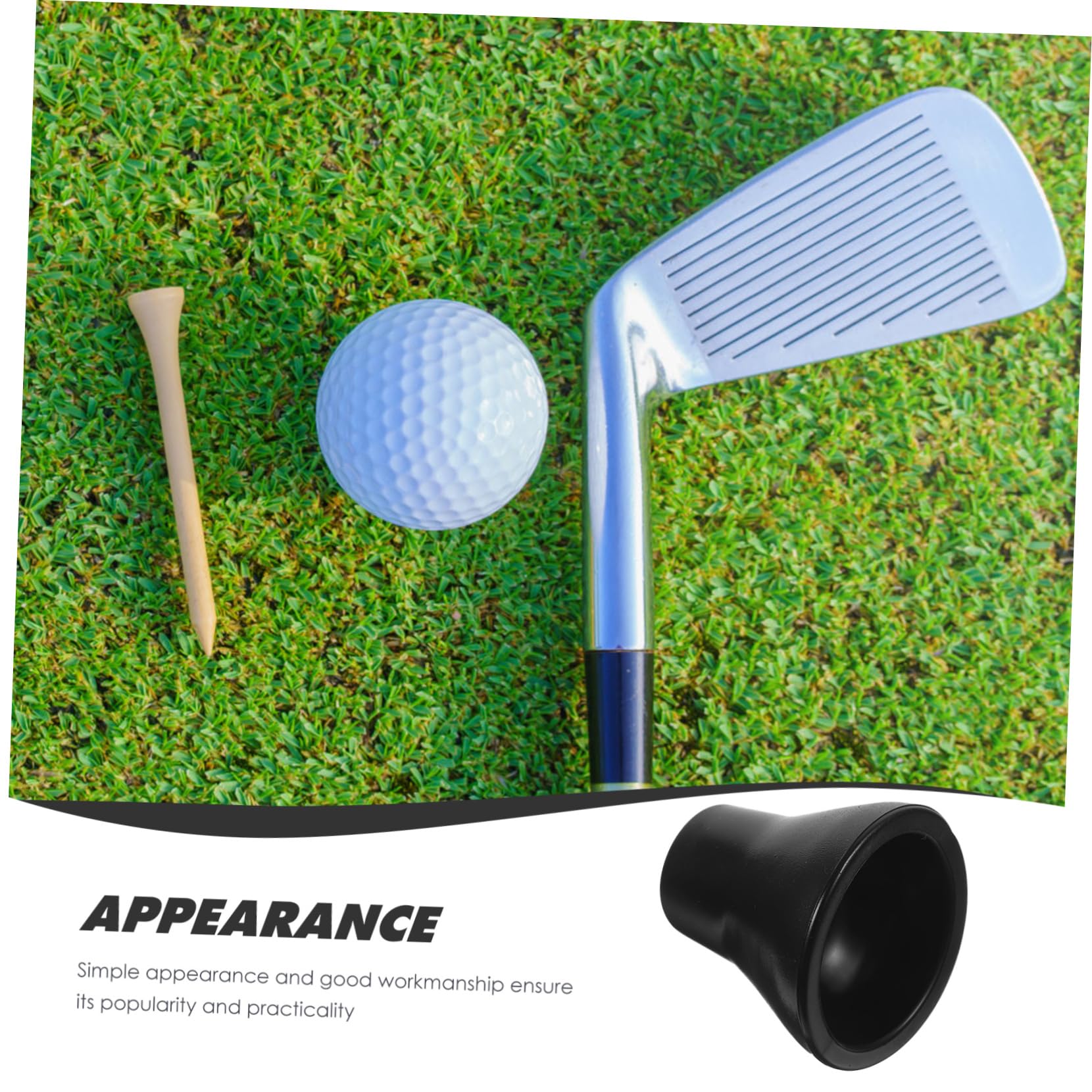 Totority Tool 6 Pack Suction Suckers for Golf Retrievers Black Portable Compact