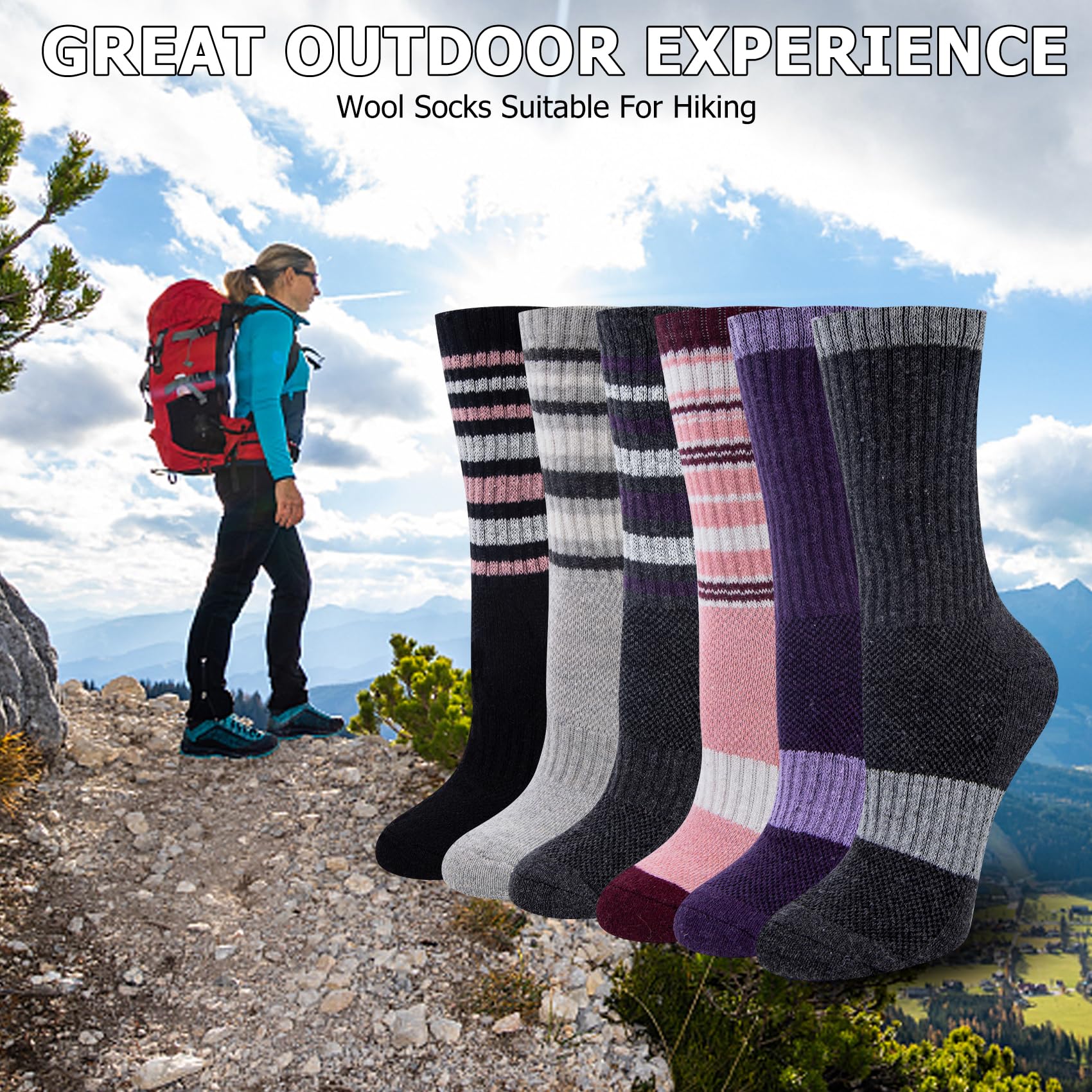 6 Paia Calze Termiche, calze termiche donna invernali,Calze Termiche Donna,Casa Natale Capodanno regali donna