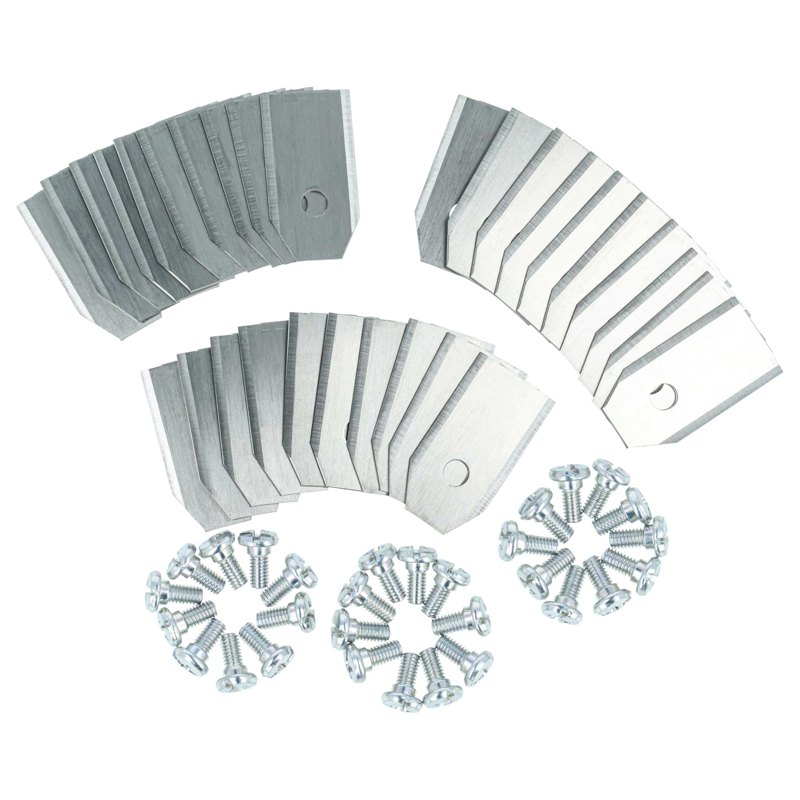 Vhbw Silver 30X Replacement Blade Compatible With Husqvarna Automower 450X Nera, 450V Nera Cordless Lawnmower - Cutter Blades, Steel
