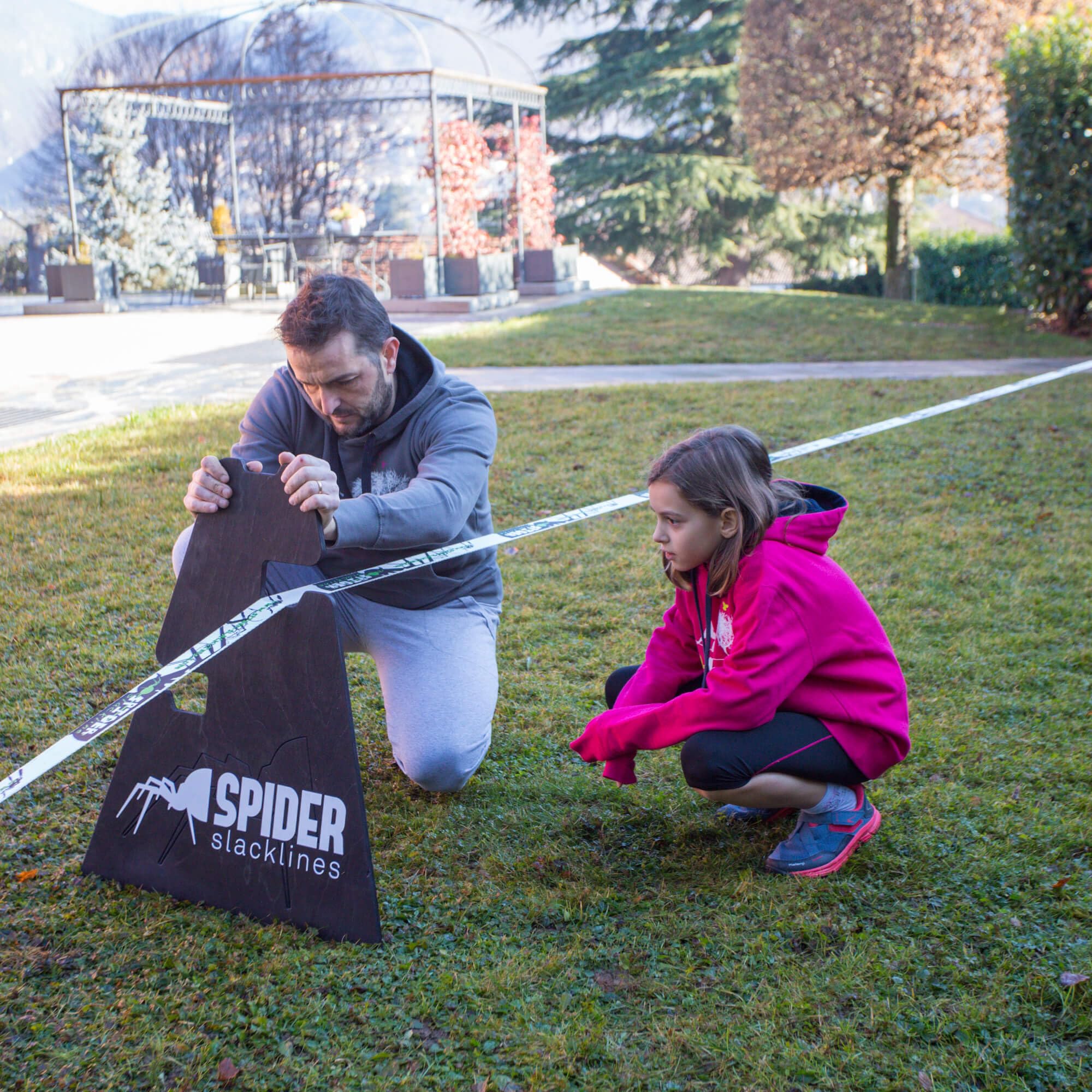 3 Height Stand Slackline - DREI Höheneinstellungen 30 or 50 or 70 cm - Slackline Zubehör, Boden - Made in Italien