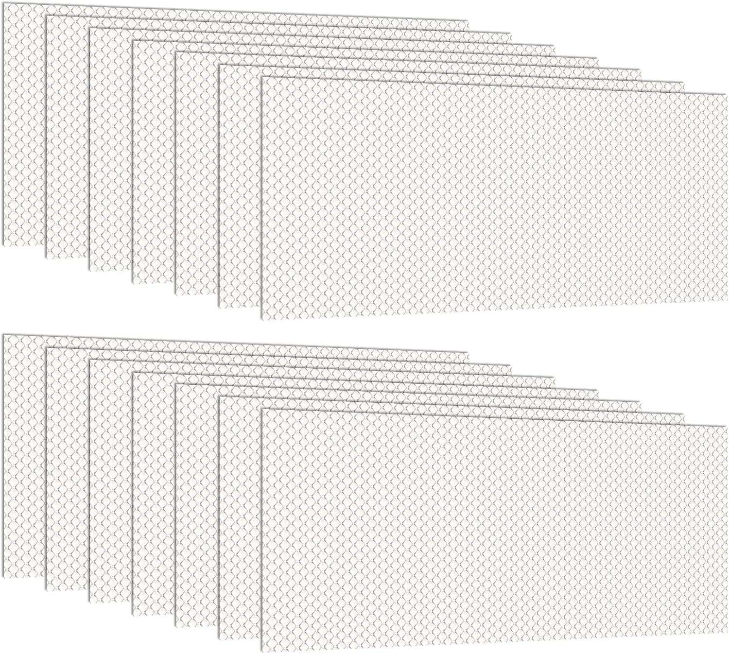 Pangda 16 Pack Replacement Fluorescent Light Covers Clear Acrylic Ceiling Lighting Panel Flat Sheet for Overhead Fixtures, 22.5 x 46.5 x 0.1 Inch