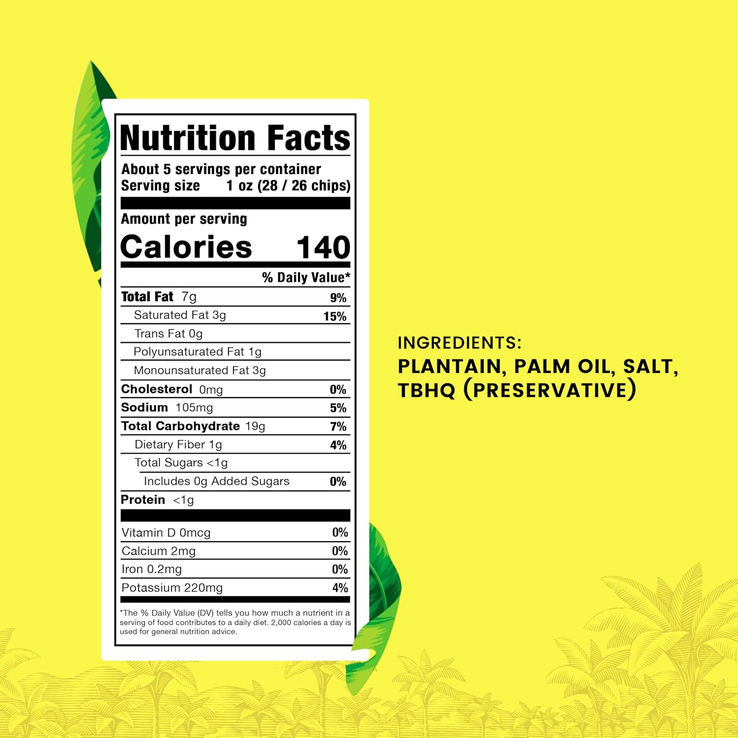 Zambos Original Premium Plantain Chips, 5.3 oz – Crunchy, Ridged Snack, Gluten Free (Pack of 12)