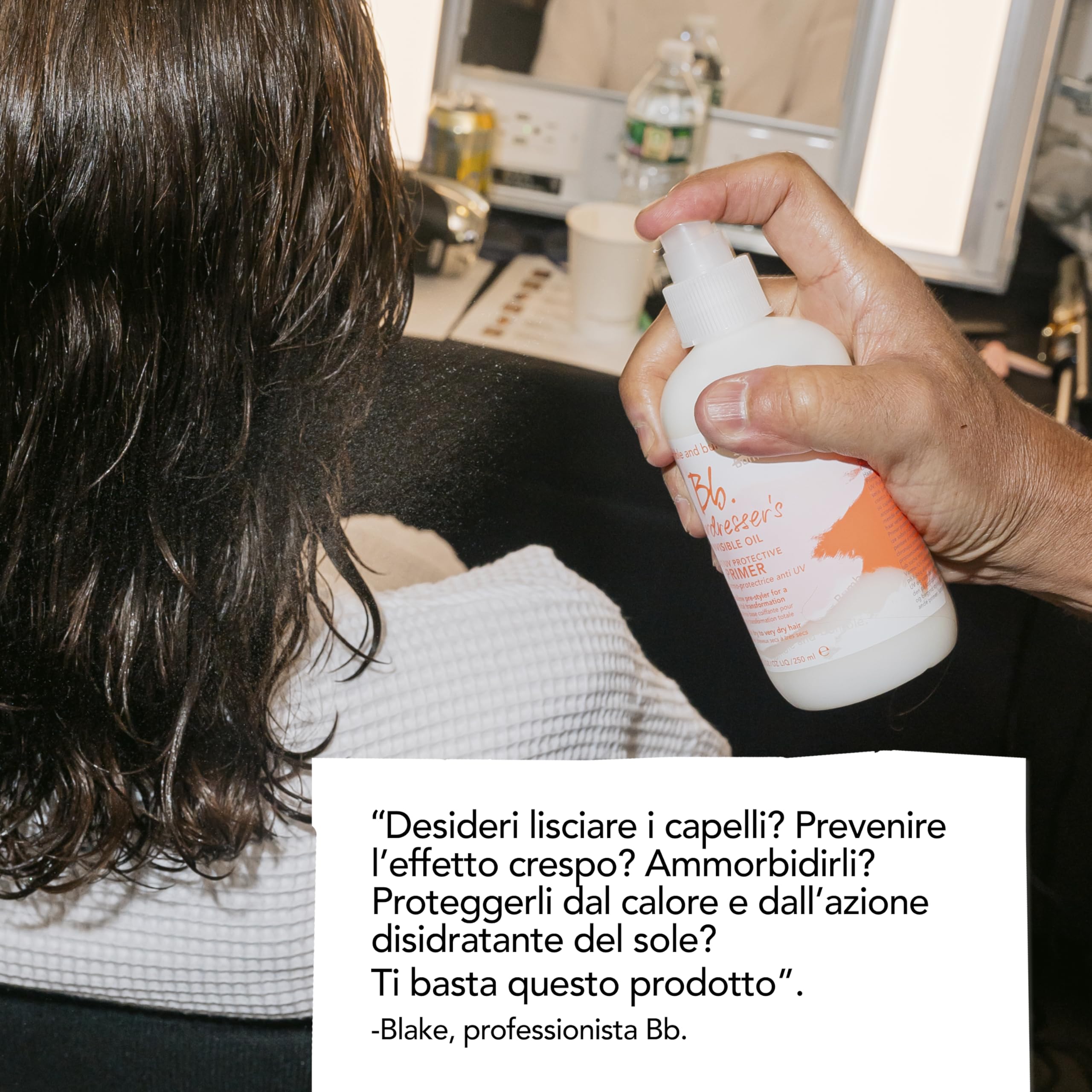 Bumble and bumble. Hairdresser’s Invisible Oil Heat/UV Protection Leave-In Conditioner Hair Primer | Idratante, anti-crespo, protezione del colore | Balsamo e primer per capelli con oli