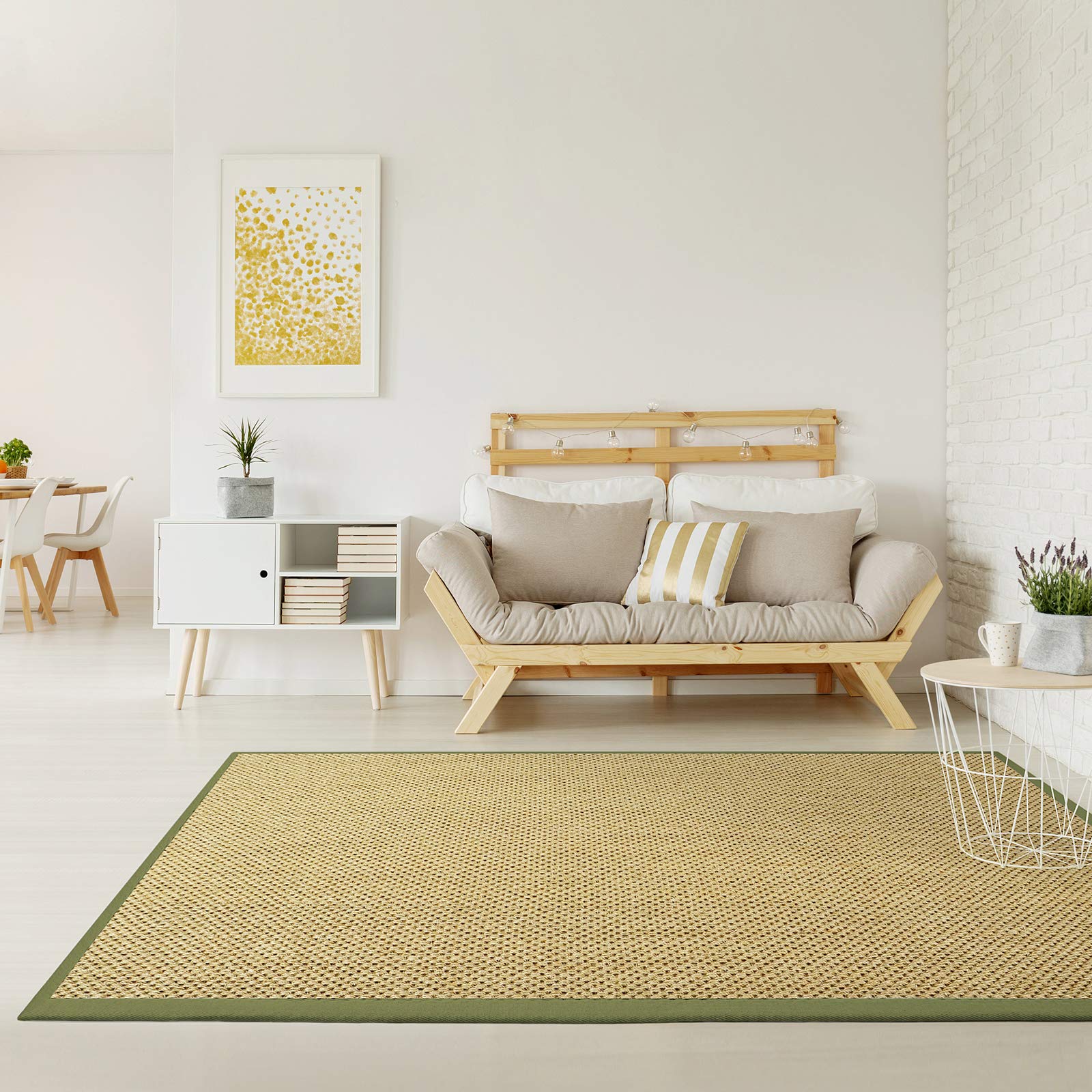 Casa Pura® Sisal Floor Runners & Rugs, Natural | Customisable Width & Length | Matching Stair Treads Available, Beige, 66 X 100 Cm (L X P