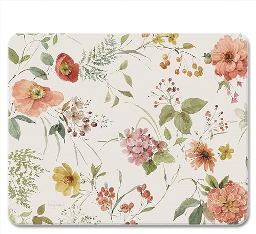 Miniatura 1 de CounterArt Blessed by Nature Tabla de cortar de vidrio templado de 0.118 in de 10 x 8 pulgadas, fabricada en los Estados Unidos, tabla de quesos