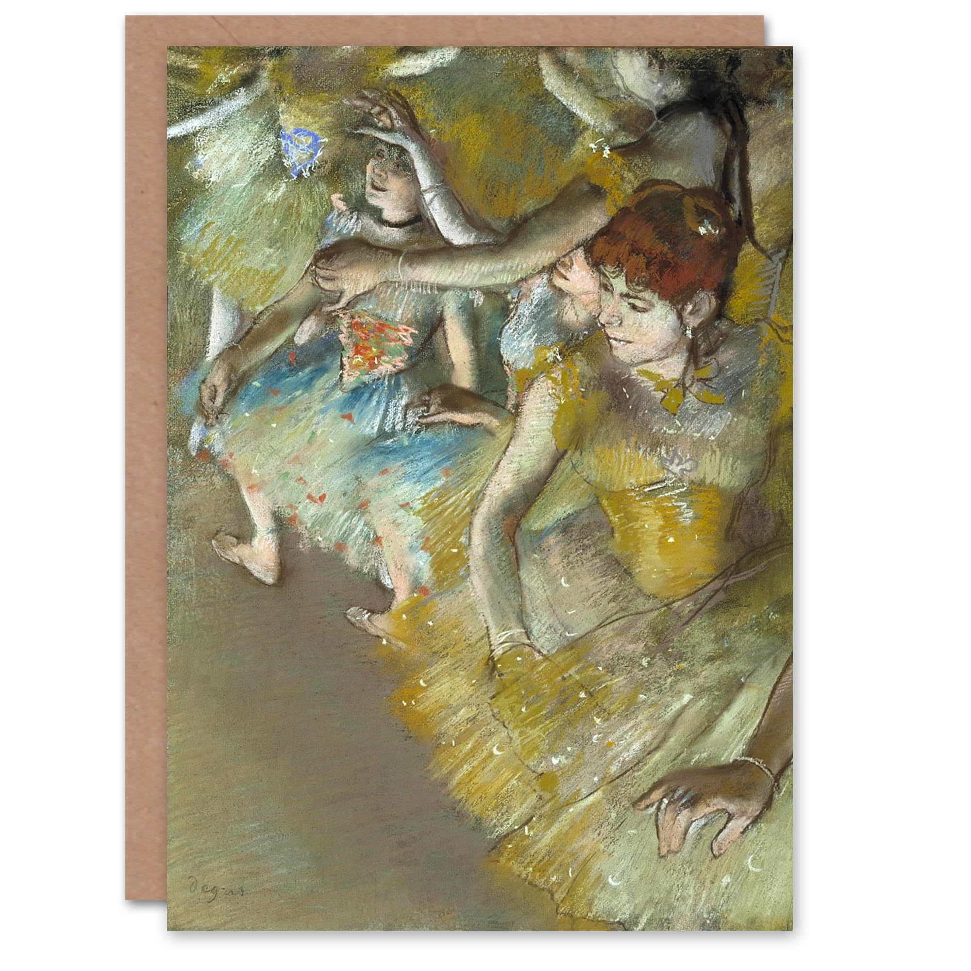 Artery8 Edgar Degas Art Card Ballet Dancers on the Stage