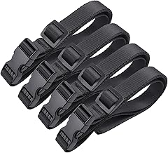 Vigorport Utility Straps with Quick Release Buckle, Nylon Backpack Accessory Sleeping Bag Strap, Adjustable for Hiking, Tr...