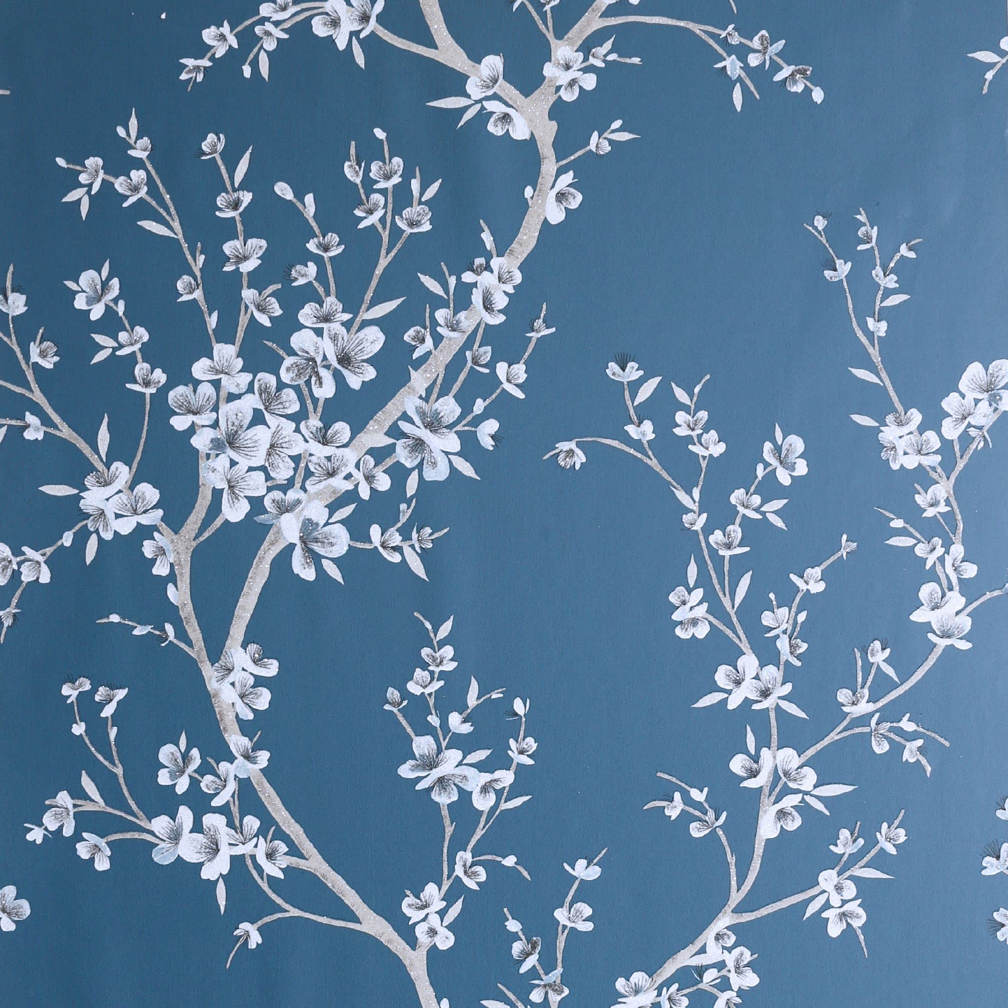Arthouse Oriental Trail Teal Glitter Effect Wallpaper - 10.05m Roll