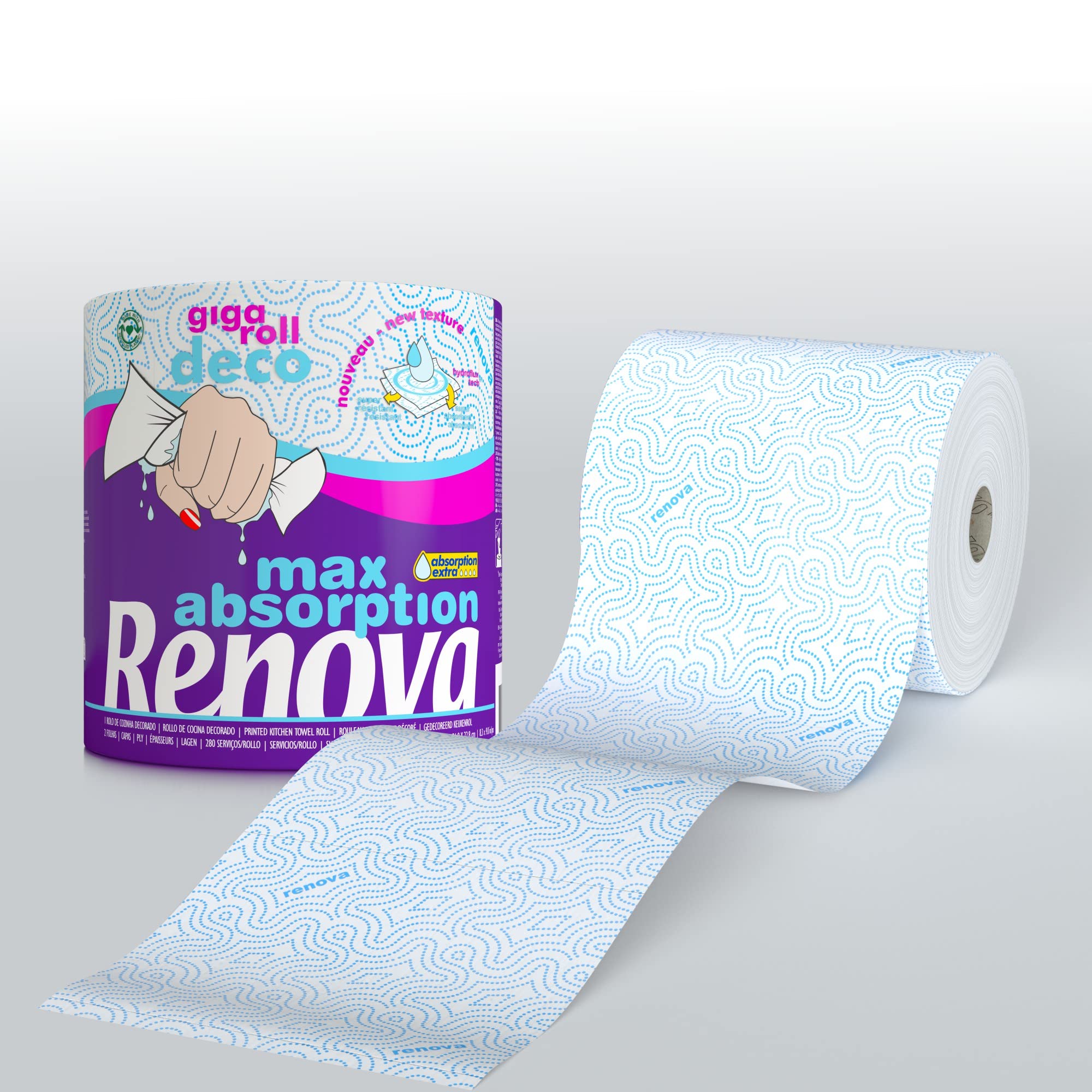 Renova Rollo de Cocina (Gigaroll Decorado) , 1 unidad