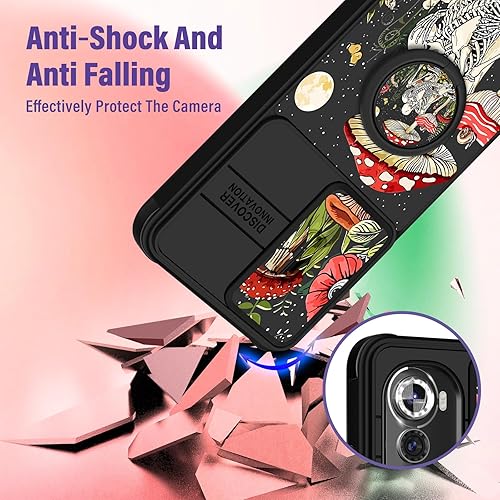 Miniatura 3 de Funermei Funda 2 en 1 para Motorola Edge 2022 con calavera de esqueleto para mujeres, linda funda de teléfono para niñas, gótica, espeluznante,