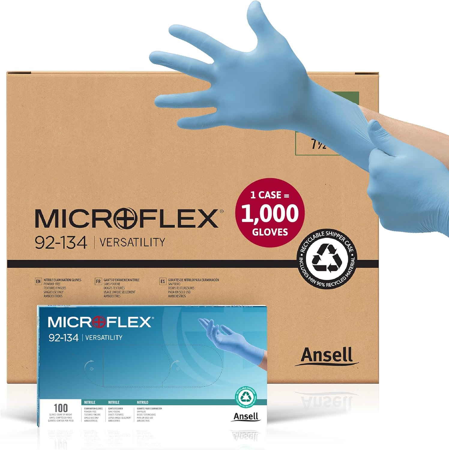 Disposable Gloves Gant Microflex Ansell Microflex 63-864