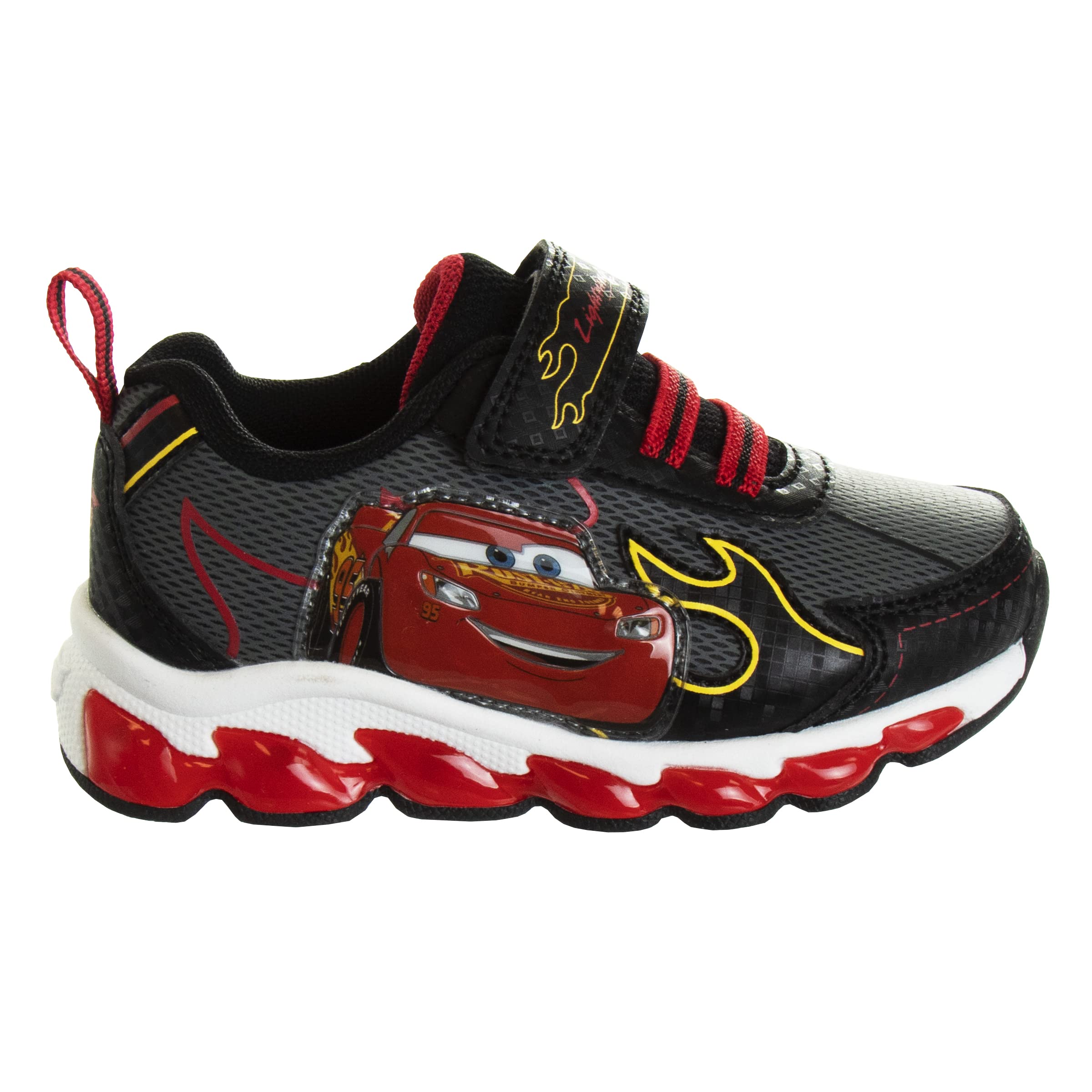 Disney Pixar Cars - Sneaker da ragazzo, colore: Nero/Rosso