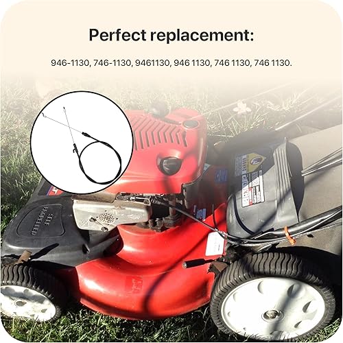 Miniatura 4 de El cable de control 946-1130 es para Troy Bilt, MTD, MTD Gold, Yardman, Craftsman, Bolens, Cub Cadet, Toro, Huskee, blanco al aire libre, máquinas