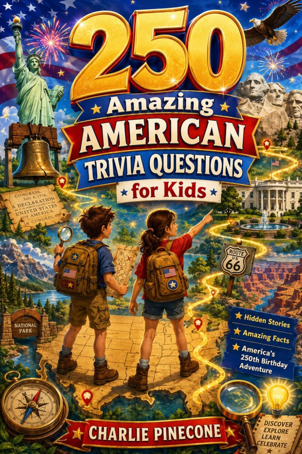 250 Amazing American Trivia Questions for Kids: Fun Facts, Hidden Stories, and Patriotic USA History for America's 250th Anniversary