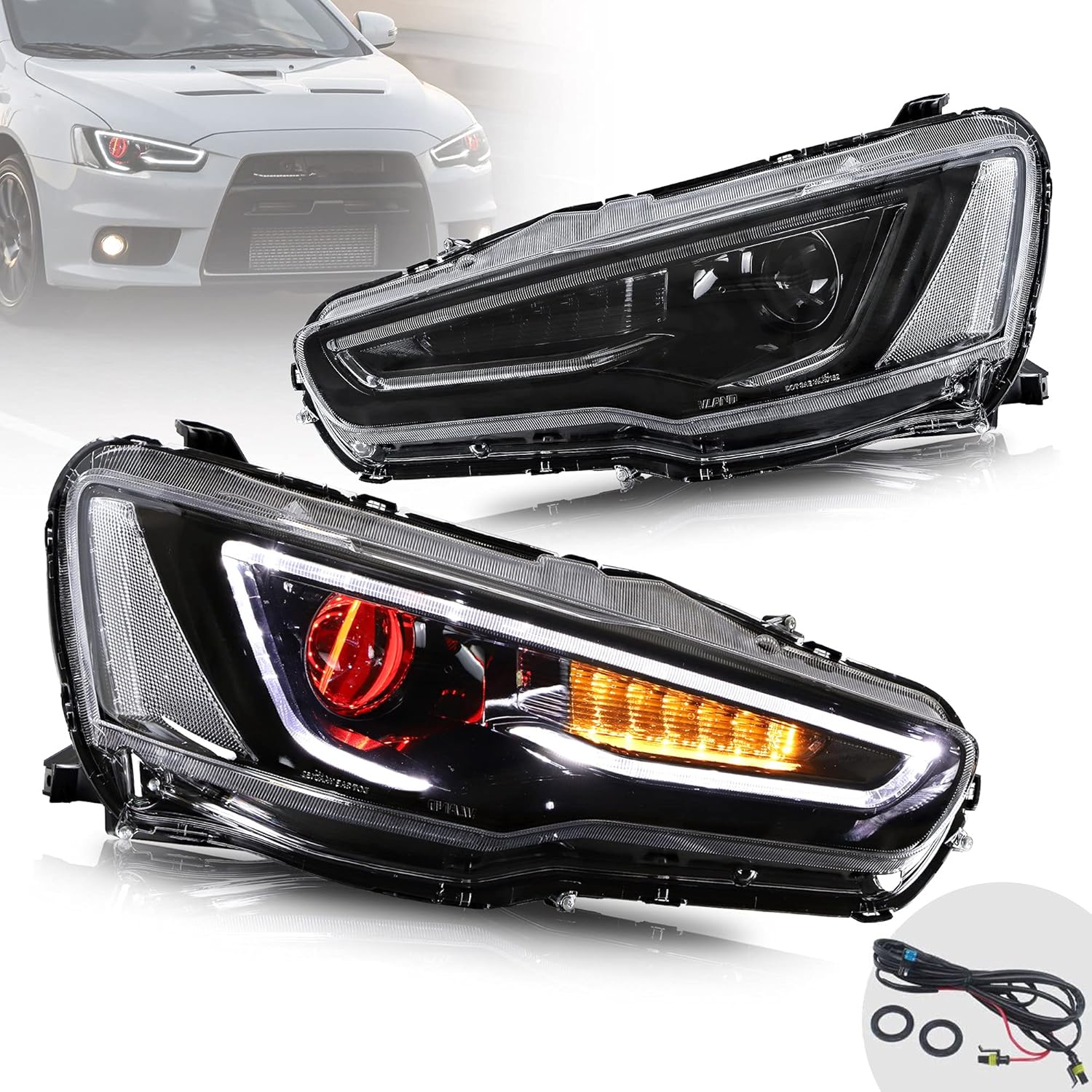 Evo x projector headlights Clearance