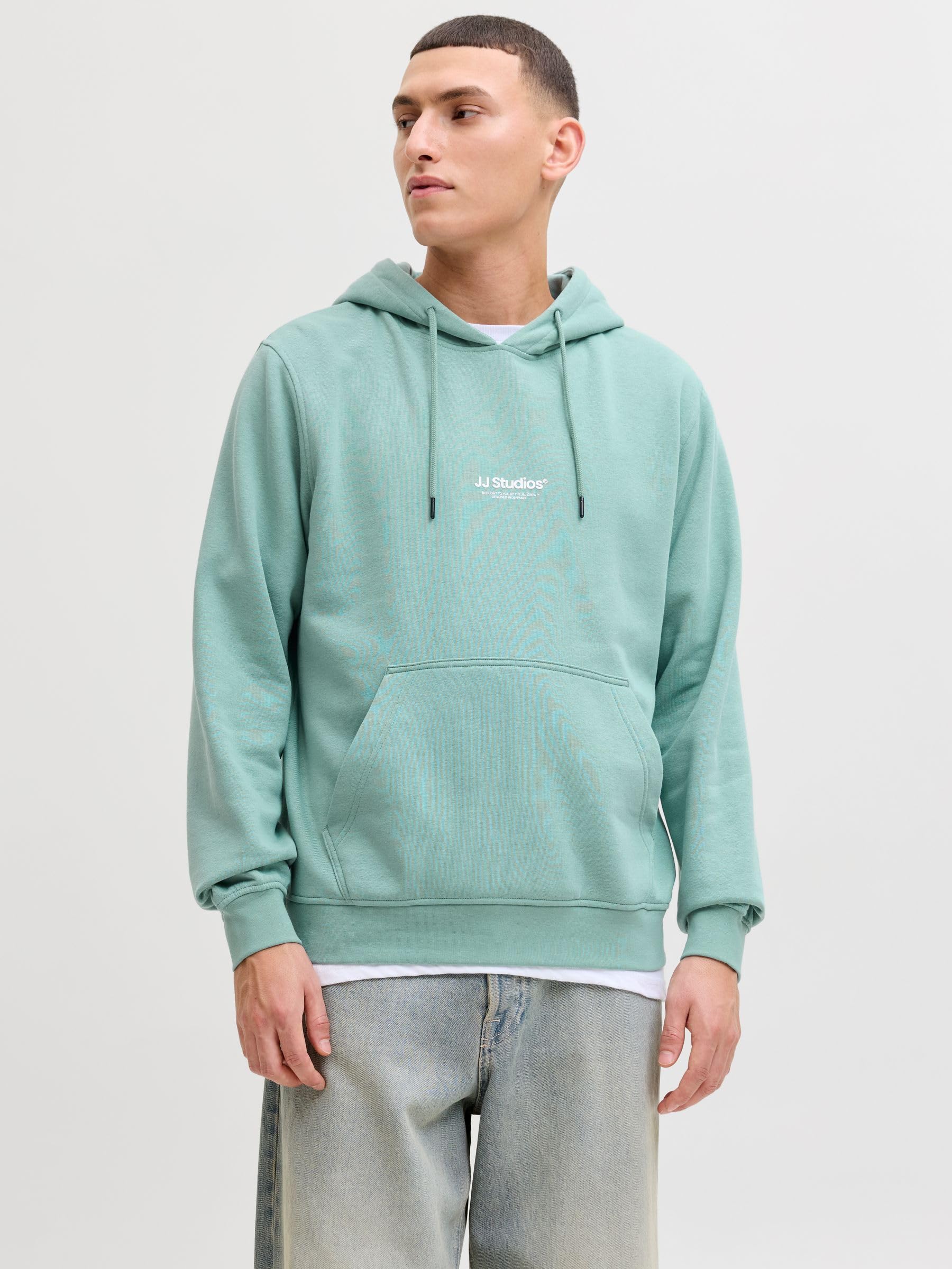 JACK & JONES JJESOHO Sweat Hood Noos Uomo Felpa con Cappuccio Marrone