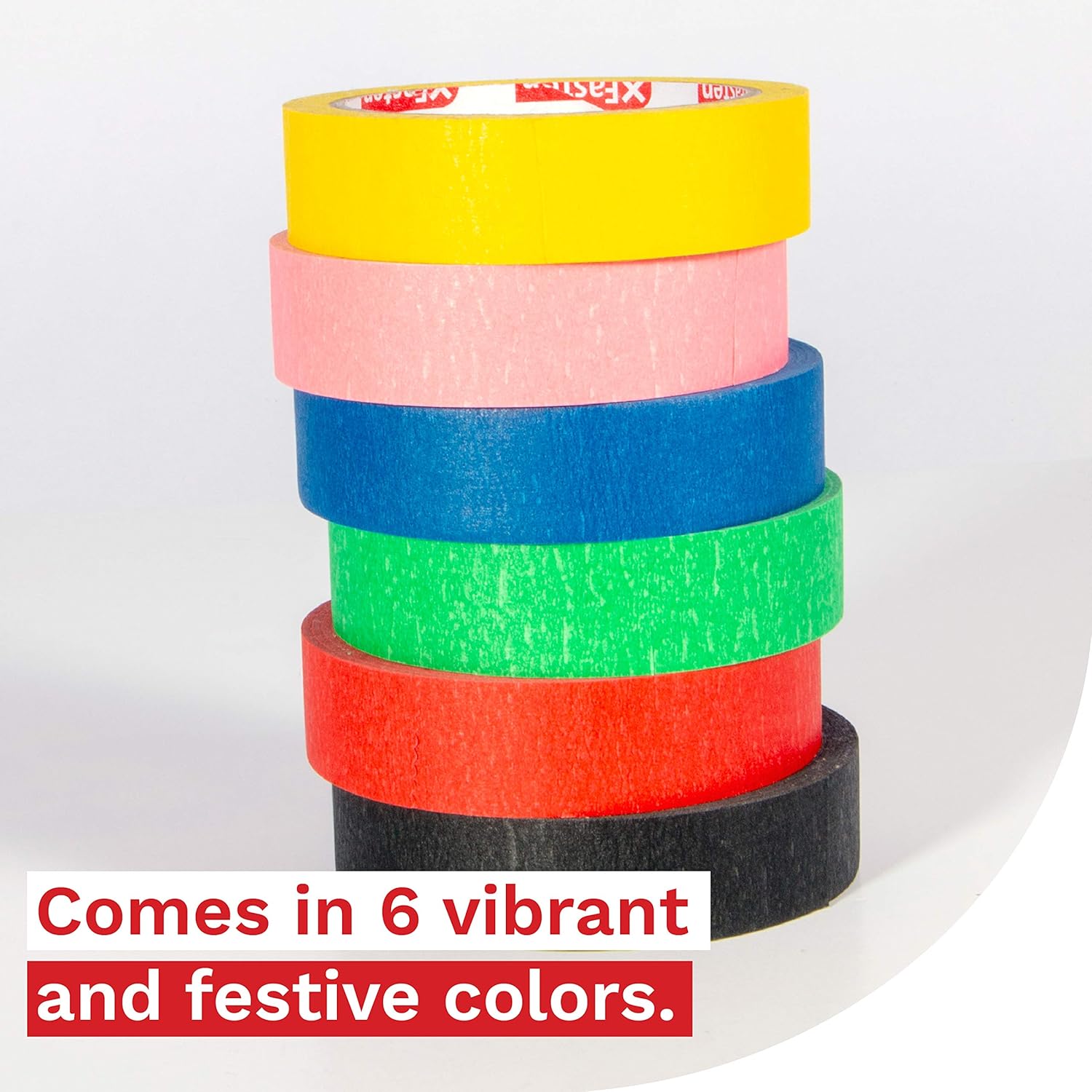 One-Day Sale: Up to 40% Off XFasten Multi Colored Painters Masking Tape Kids Craft Set, 1-Inch x 30 Yards, 6 Pack, Multicolor Masking Labelling Moving Tape Bulk for Boxes, Artists, Watercolor and Paint Black Friday - 80% OFF XFasten Multi Colored Painters Masking Tape Kids Craft Set, 1-Inch x 30 Yards, 6 Pack, Multicolor Masking Labelling Moving Tape Bulk for Boxes, Artists, Watercolor and Paint