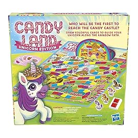 Hasbro Gaming Candy Land Unicorn Edition Preschool Board Game | Back to School Gifts for Kids | Classroom Toys | Ages 3+ (Amazon Exclusive)