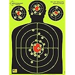 Splatterburst Targets - 18 x 24 inch - Silhouette Shooting Target - Shots Burst Bright Fluorescent Yellow Upon Impact - Gun - Rifle - Pistol - Airsoft - BB Gun - Air Rifle - Made in USA (50 Pack)