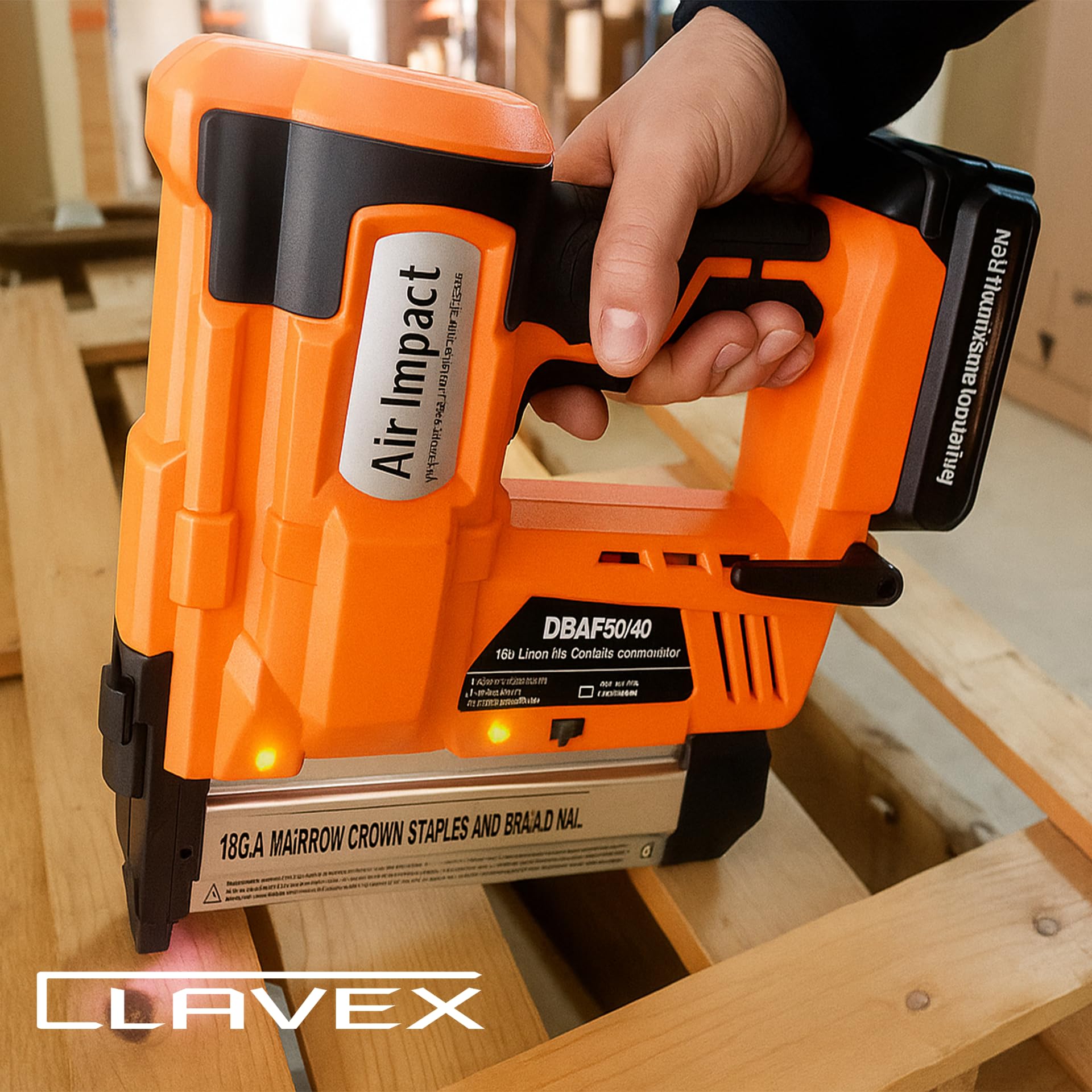 Clavadora a batería para grapas y puntas DBAF 50/40