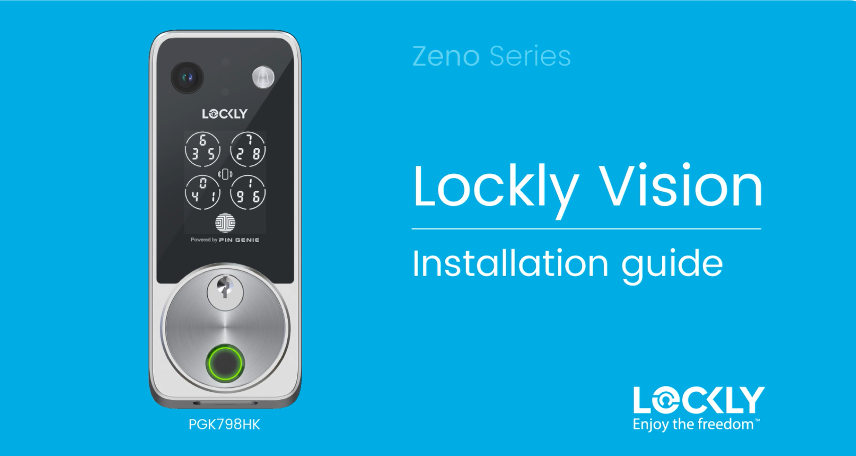 Lockly Vision Zeno Smart Lock with Video Doorbell Camera