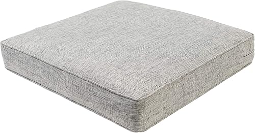 Miniatura 3 de QILLOWAY - Juego de cojines para silla de exterior e interior, cojín de repuesto para muebles de patio., Moderno, GrisNegro