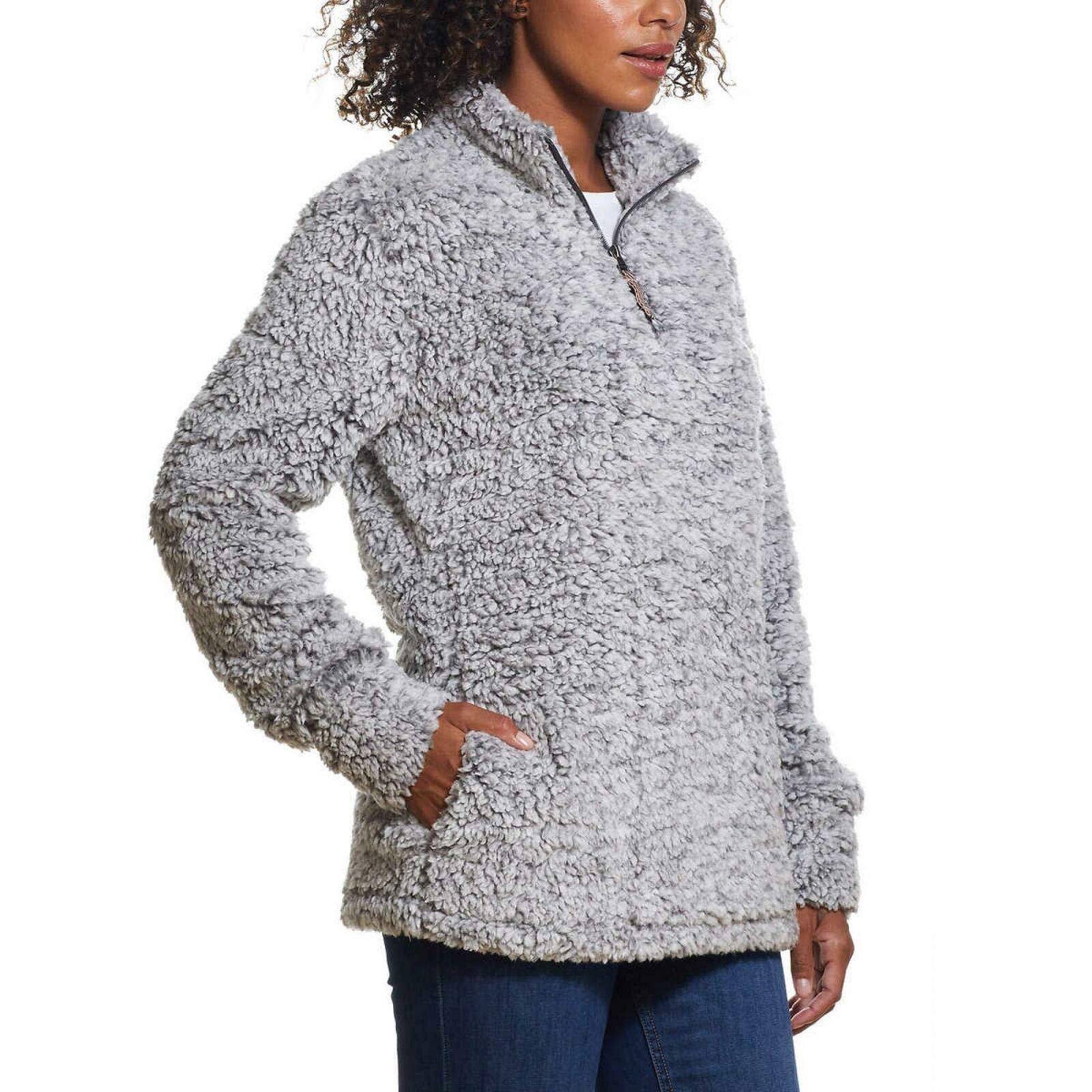 Weatherproof Vintage Women's 1/4 Zip Faux Fur Cozy Fleece