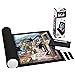 Becko US Puzzle Roll Jigsaw Storage Felt Mat, Jigroll Up to 1,500 Pieces, Premium Felt Mat Material, Box with A Drawstring Storage Bag and Hand Pump