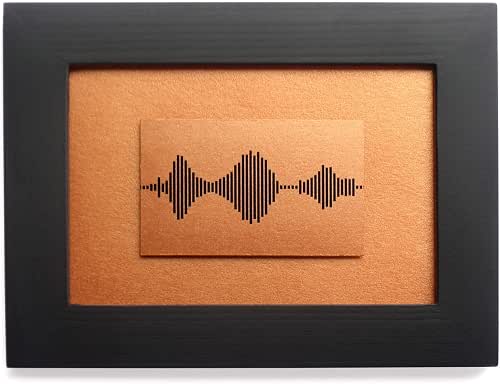 IGREAN I Love You Soundwave Art, Bronze Gift for 8th