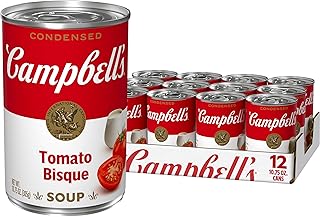 Campbell's Condensed Tomato Bisque Soup, 10.75 oz Can (12 Pack)