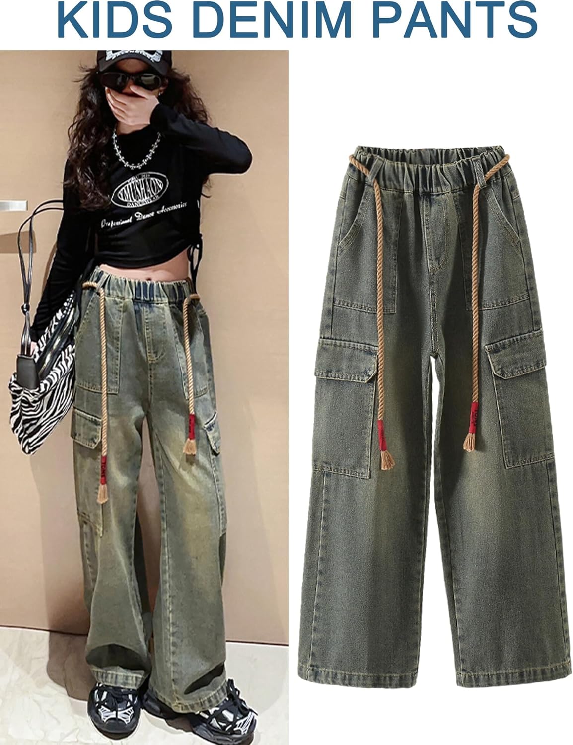 パンツ Laser Processed Denim WideLeg BuggyPants Laser Processed Denim WideLeg BuggyPants