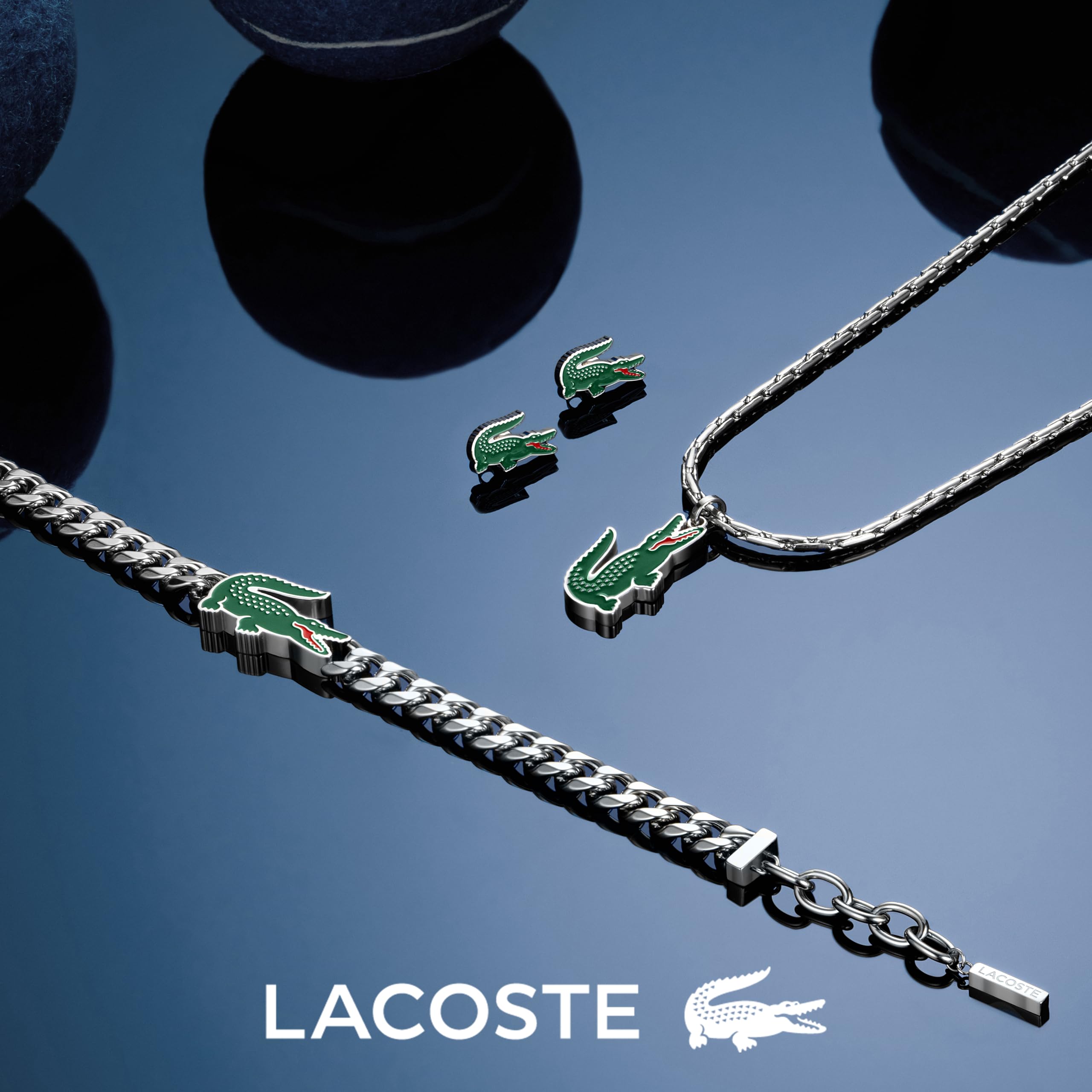 Lacoste Ohrstecker für Herren Kollektion ARTHOR aus Edelstahl - 2040230