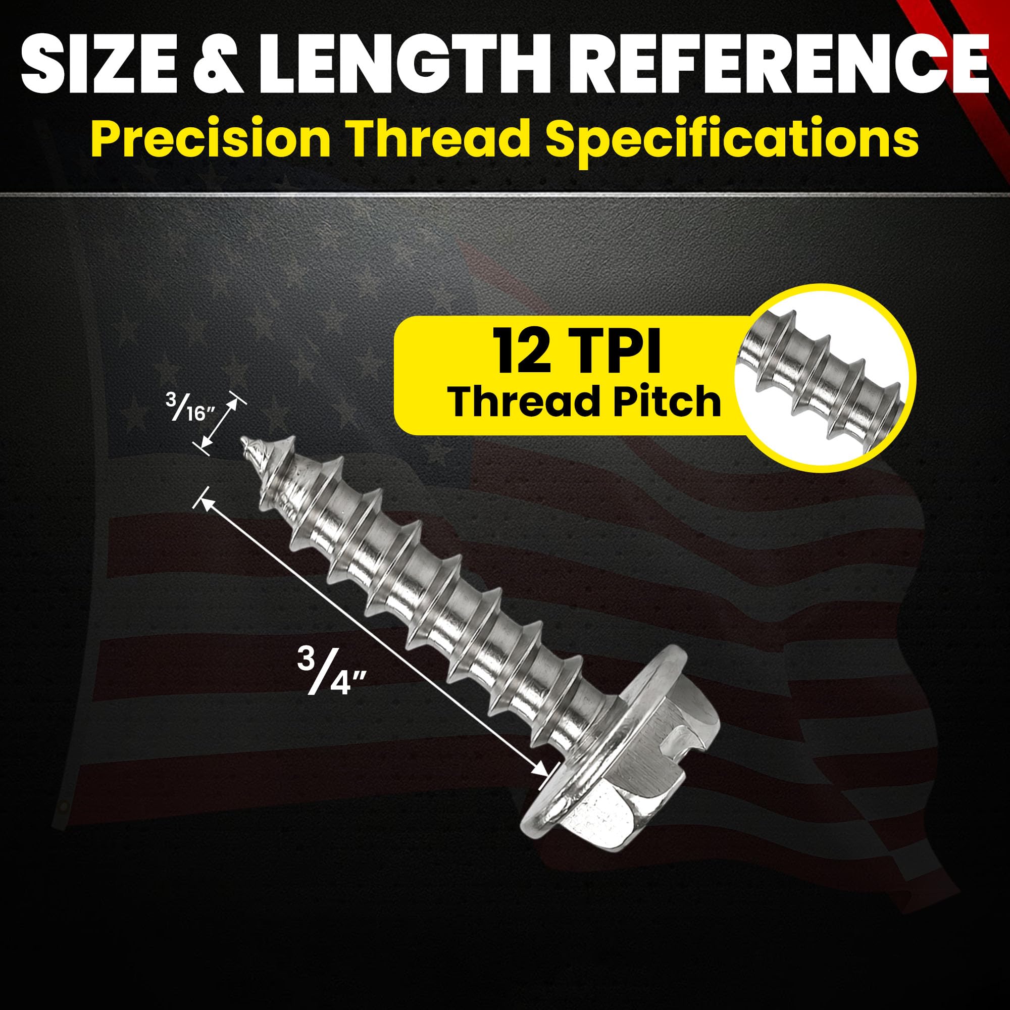 Stainless Steel Sheet Metal Screws - #10 x 3/4" -3