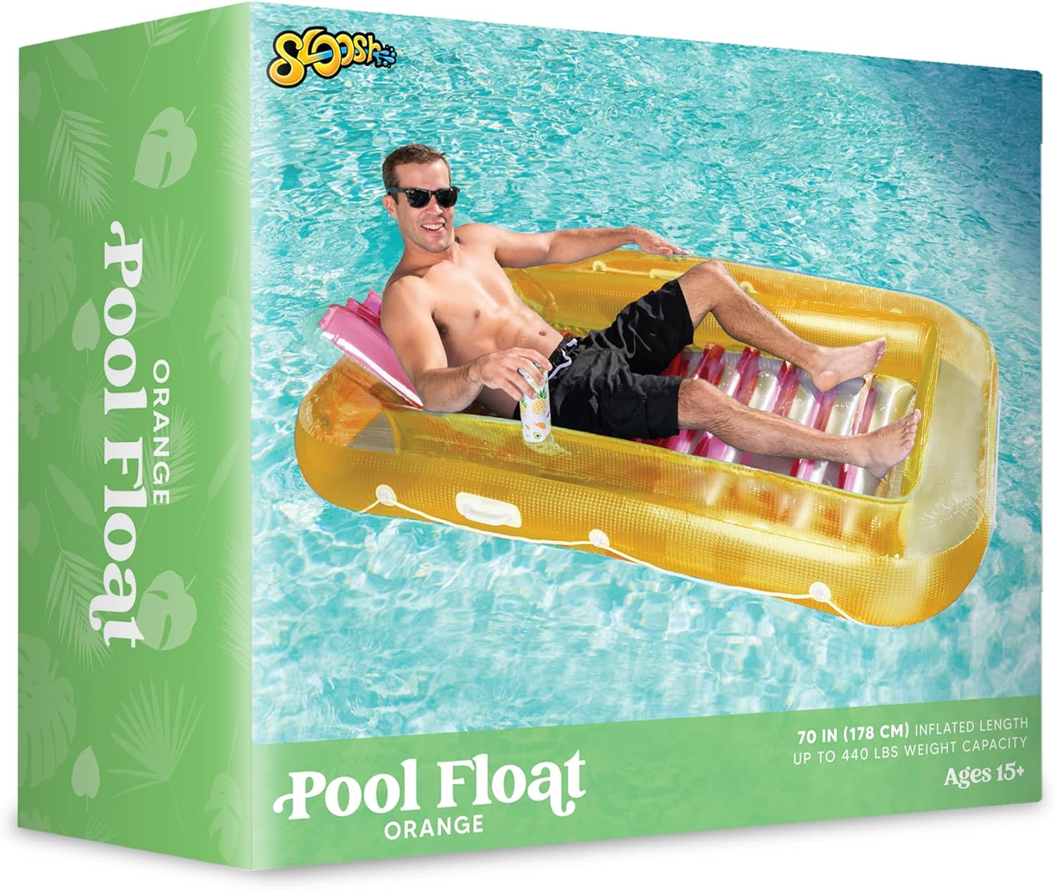 Buy Sloosh Inflatable Tanning Pool Lounge Float, Suntan Tub Raft Float